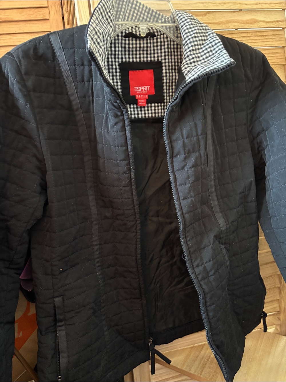 Esprit Black Quilted Women's Jacket Small